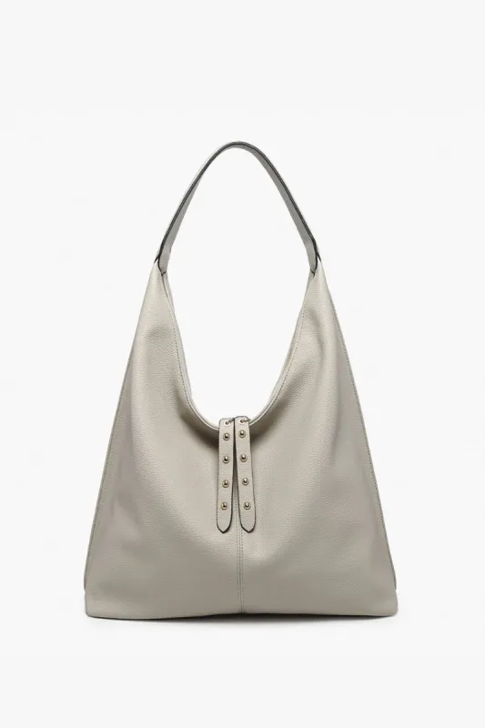 Tori Slouchy Studded Tassel Hobo sold by fab'rik