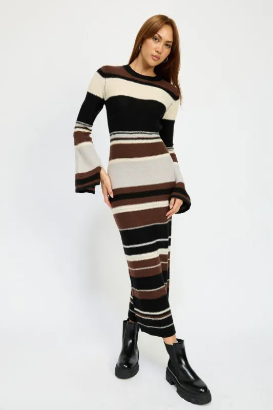 SALE - Cecily Stripe Maxi Dress sold by fab'rik