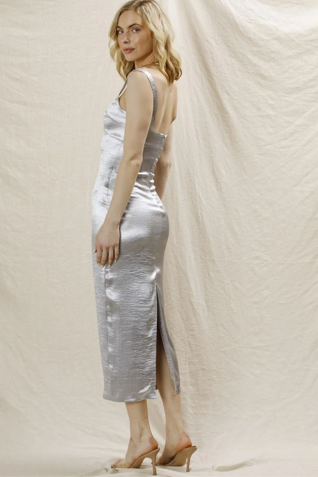 Hanna Fitted Metallic Dress sold by fab'rik product image thumbnail 3