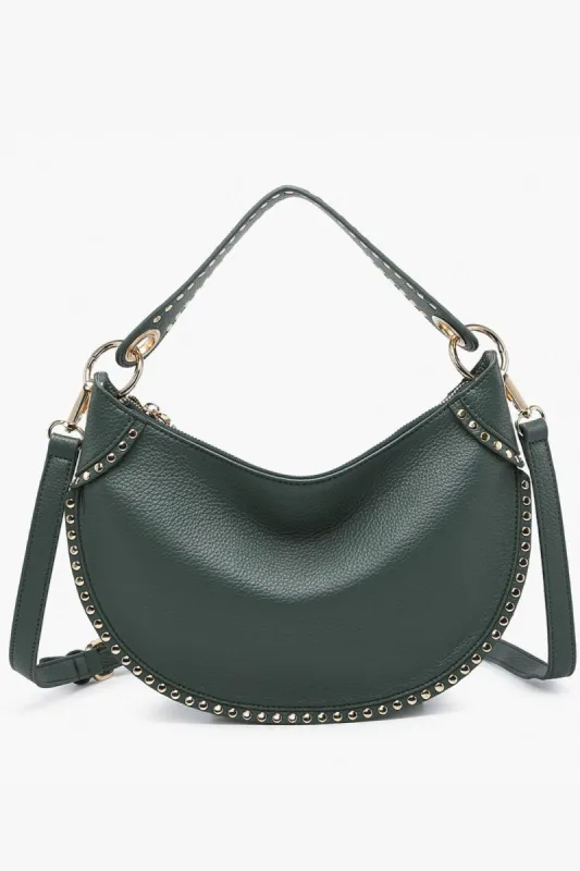 Jenna Studded Shoulder Bag sold by fab'rik