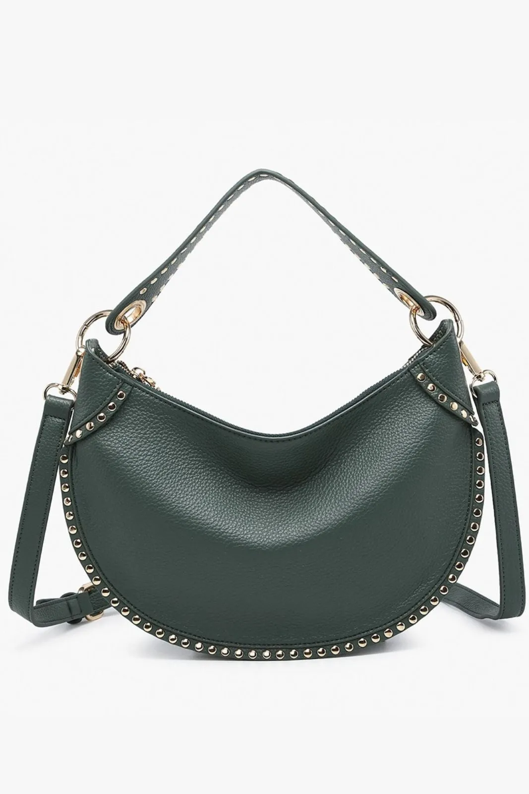 Jenna Studded Shoulder Bag sold by fab'rik