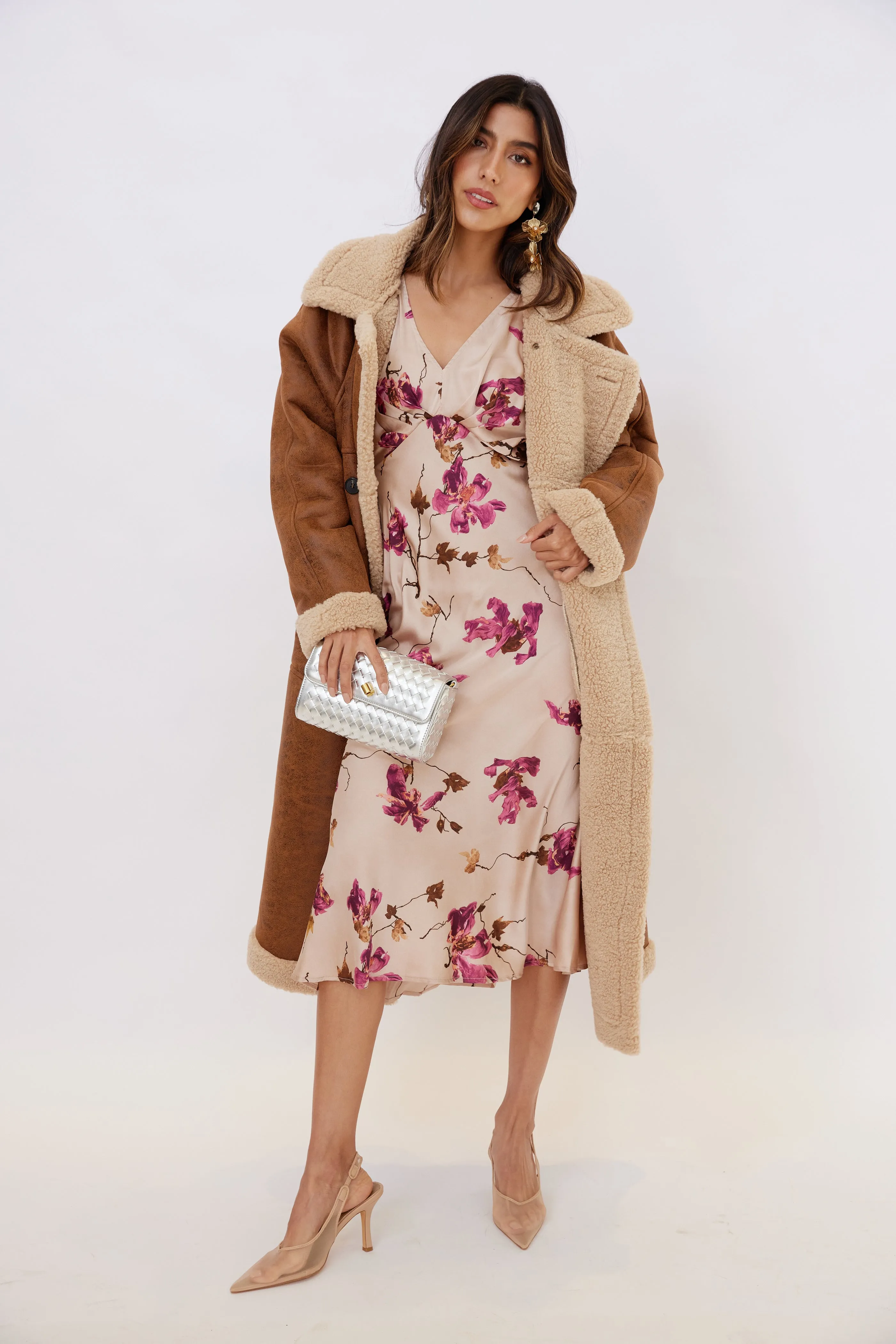 SALE - Jackson Faux Leather Sherpa Long Coat sold by fab'rik product image thumbnail 3