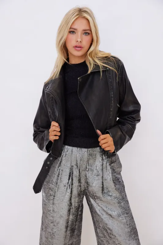 SALE - Dylan Faux Leather Jacket sold by fab'rik