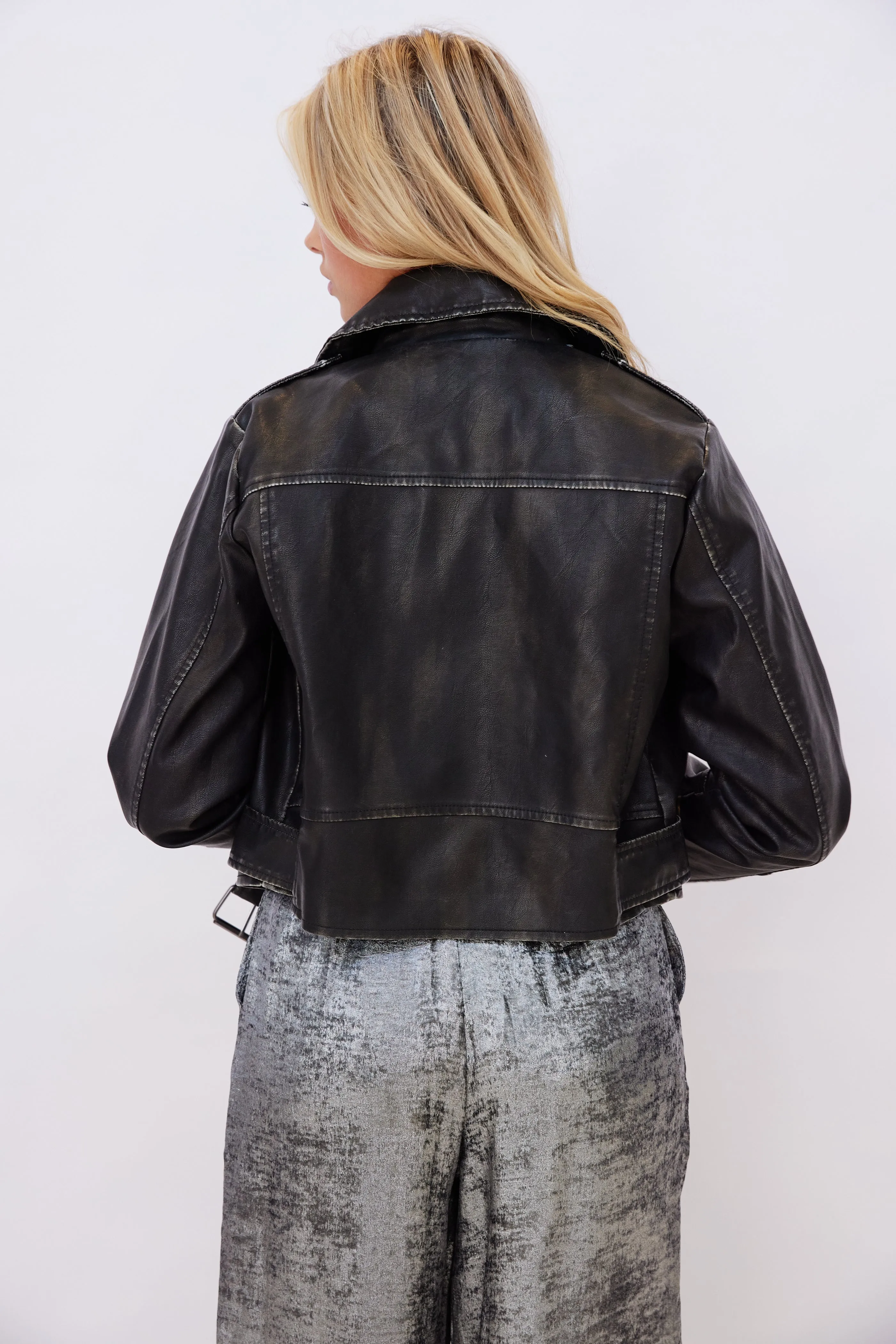 SALE - Dylan Faux Leather Jacket sold by fab'rik product image thumbnail 4