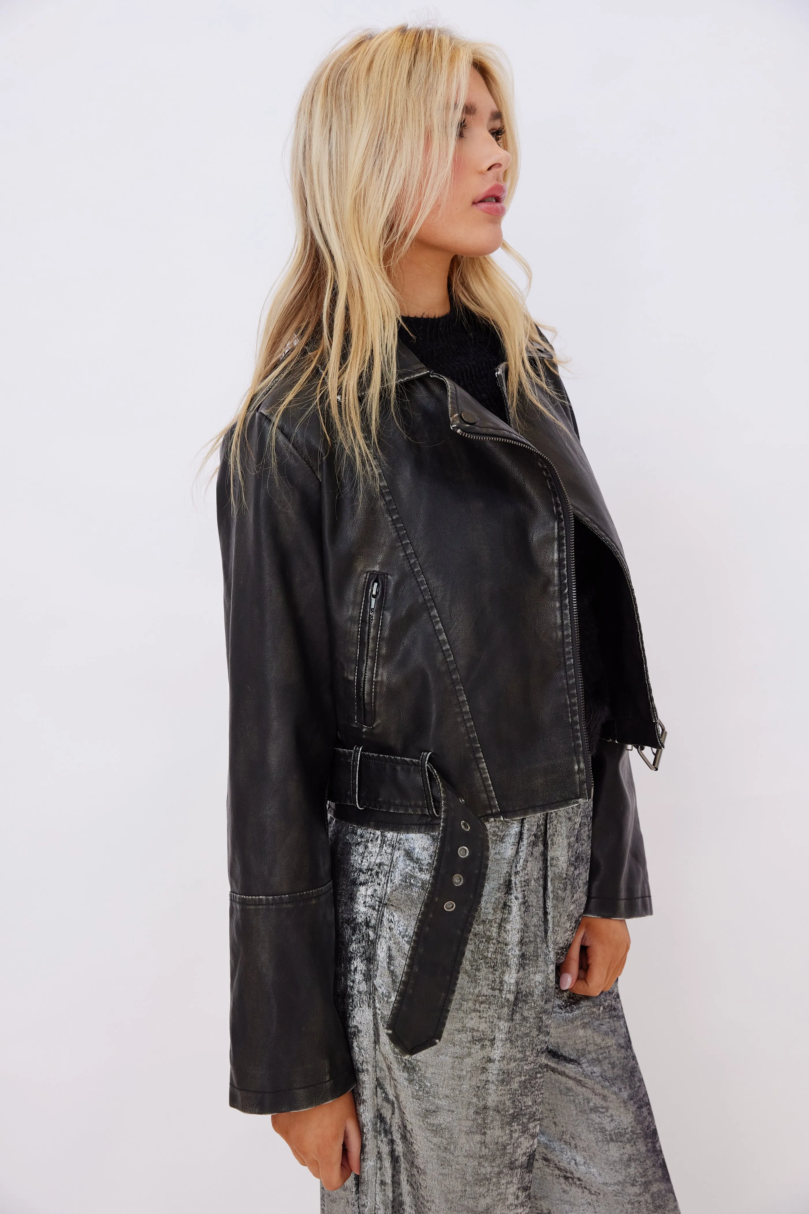 SALE - Dylan Faux Leather Jacket sold by fab'rik product image thumbnail 3
