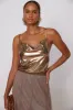SALE - Kylie Metallic Cowl Neck Tank sold by fab'rik