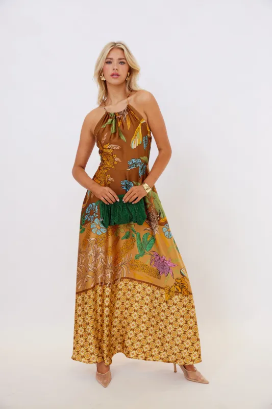 SALE - Lara Halter Maxi Dress sold by fab'rik