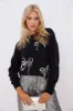 SALE - Ashton Sequin Bow Sweater sold by fab'rik