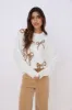 SALE - Ashton Sequin Bow Sweater sold by fab'rik