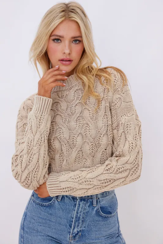SALE - Clayton Cableknit Sweater sold by fab'rik