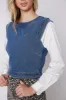 SALE - Sahar Denim Poplin Top sold by fab'rik
