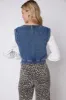 SALE - Sahar Denim Poplin Top sold by fab'rik