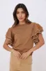 Bianca Flutter Sleeve Sweater sold by fab'rik