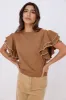 Bianca Flutter Sleeve Sweater sold by fab'rik