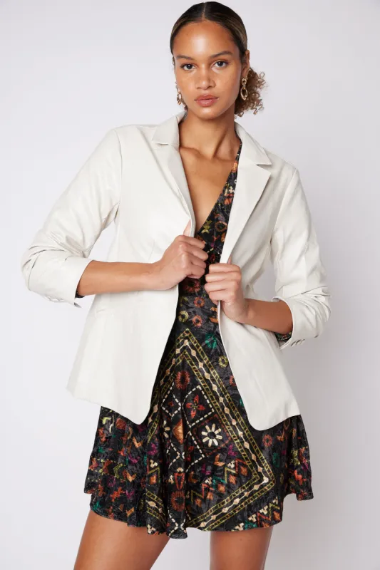 SALE - Gabriella Faux Leather Blazer sold by fab'rik