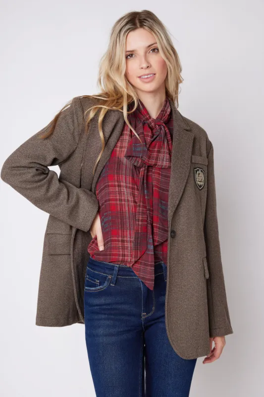 SALE - Reid Patch Detail Blazer sold by fab'rik