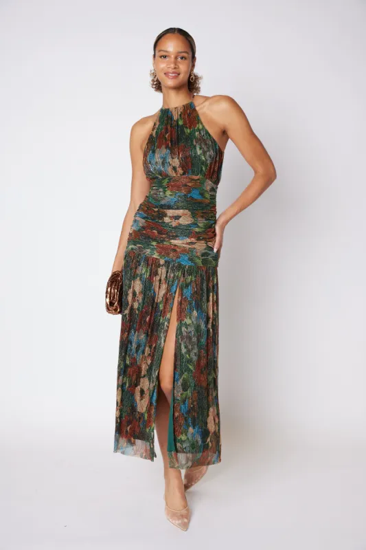 SALE - Blaine High Neck Pleated Dress sold by fab'rik