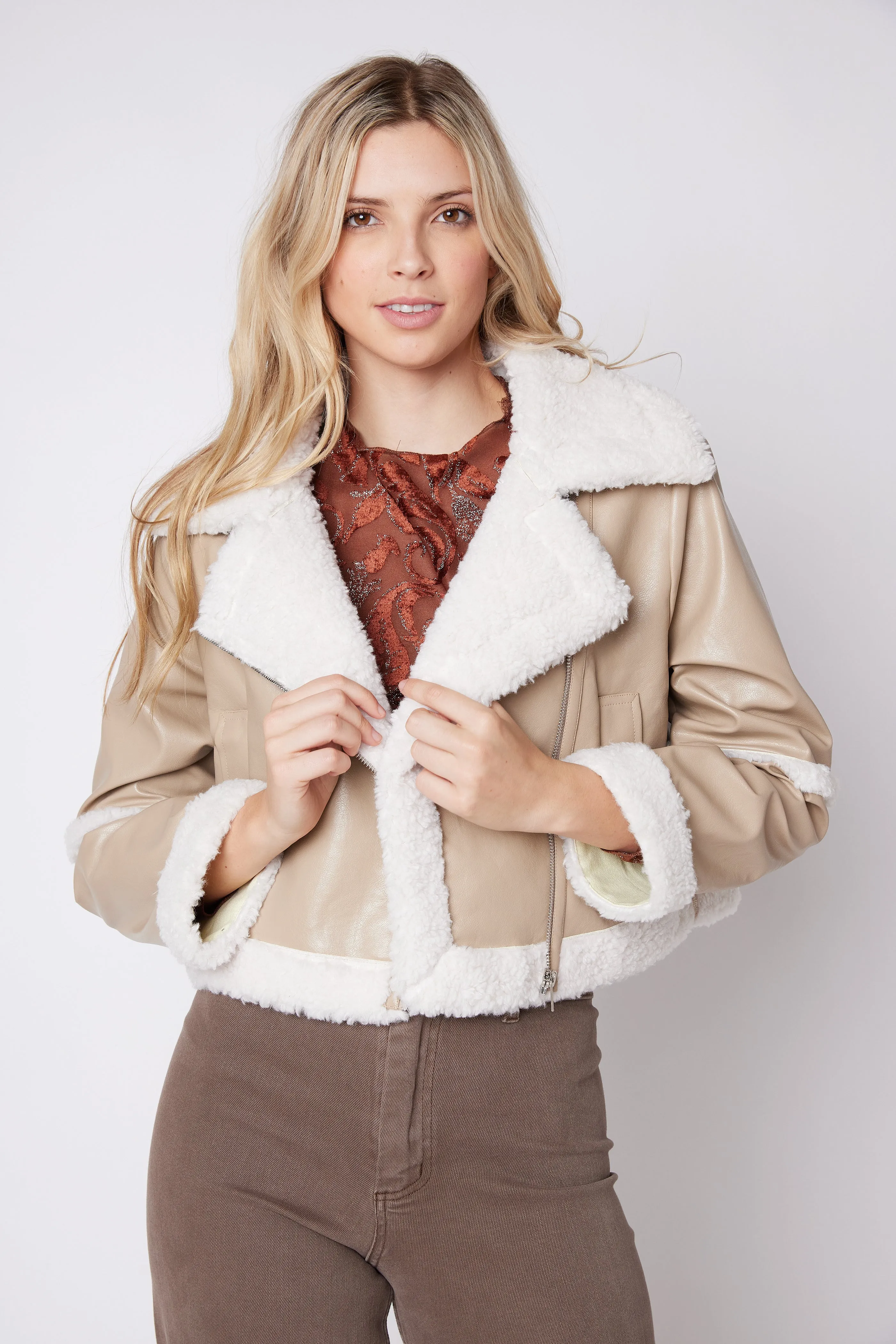 SALE - Miller Faux Shearling Jacket sold by fab'rik