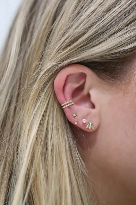 Carolina Two Row Ear Cuff sold by fab'rik
