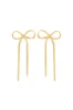 Charlie Snake Chain Bow Drop Earrings sold by fab'rik