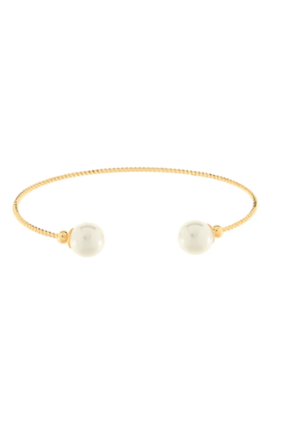 Amira Cuff Bracelet with Pearl Ends sold by fab'rik product image thumbnail 2