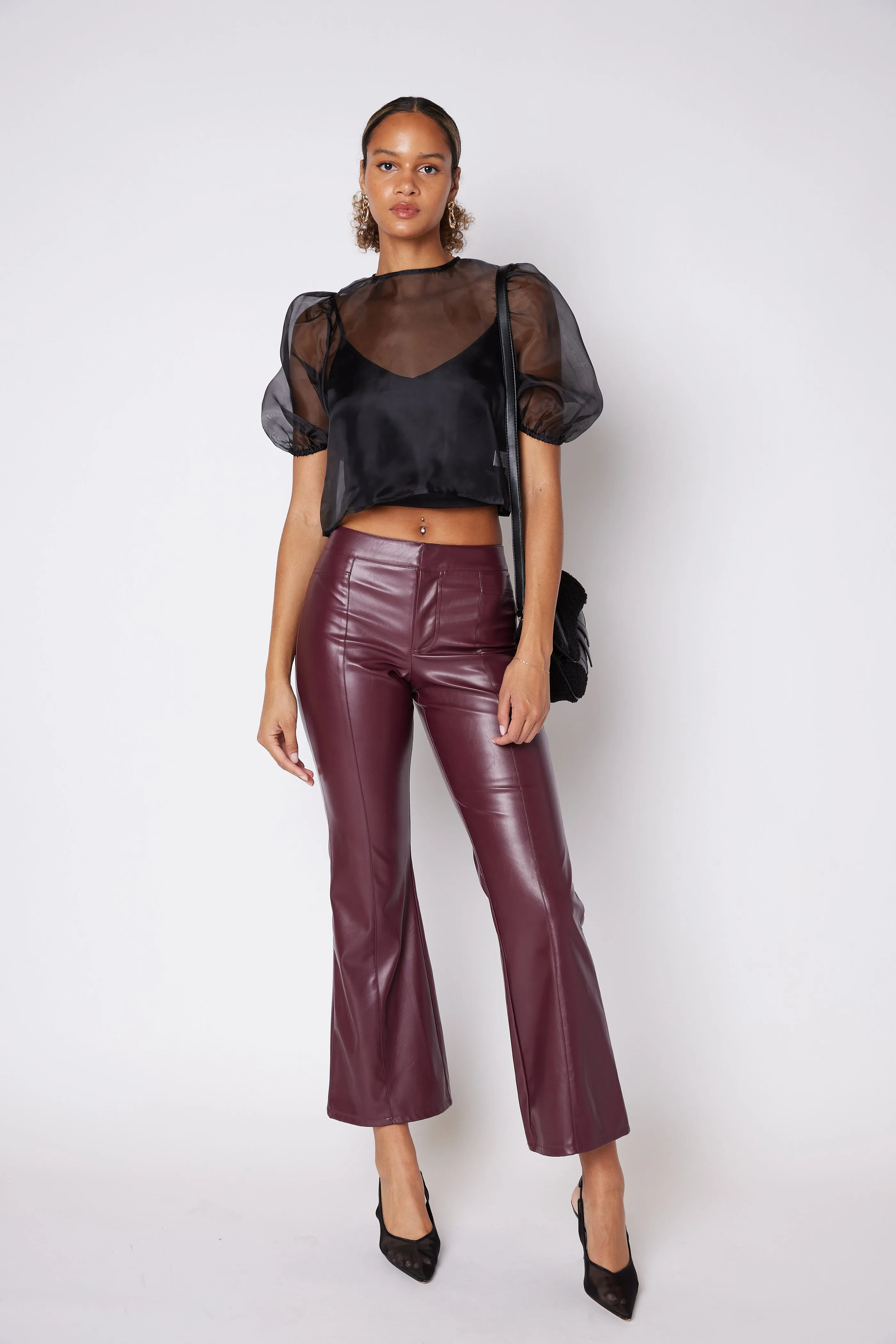 SALE - Tate Faux Leather Trouser sold by fab'rik