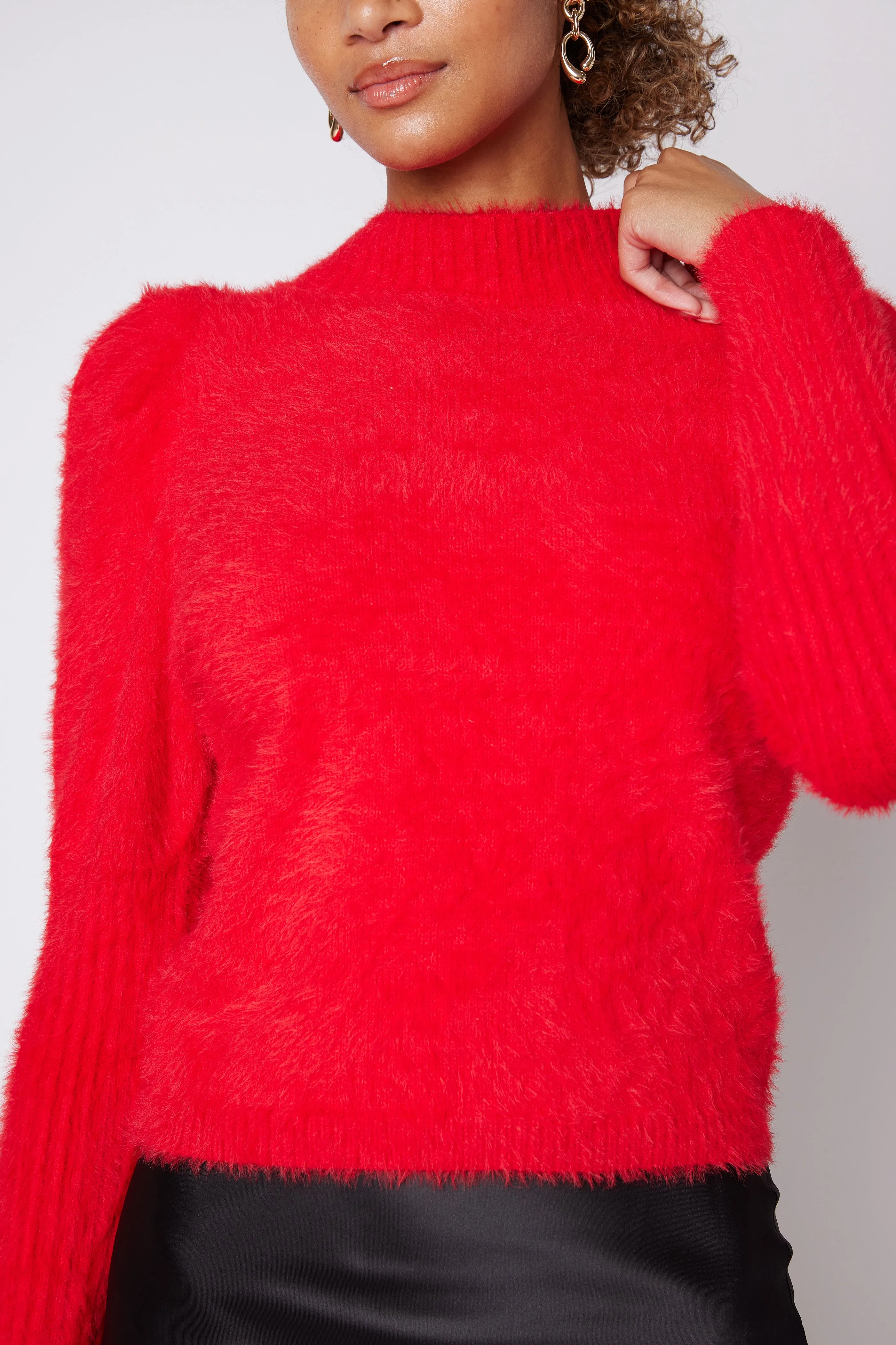 SALE - Evelyn Puff Shoulder Mohair Sweater sold by fab'rik product image thumbnail 5