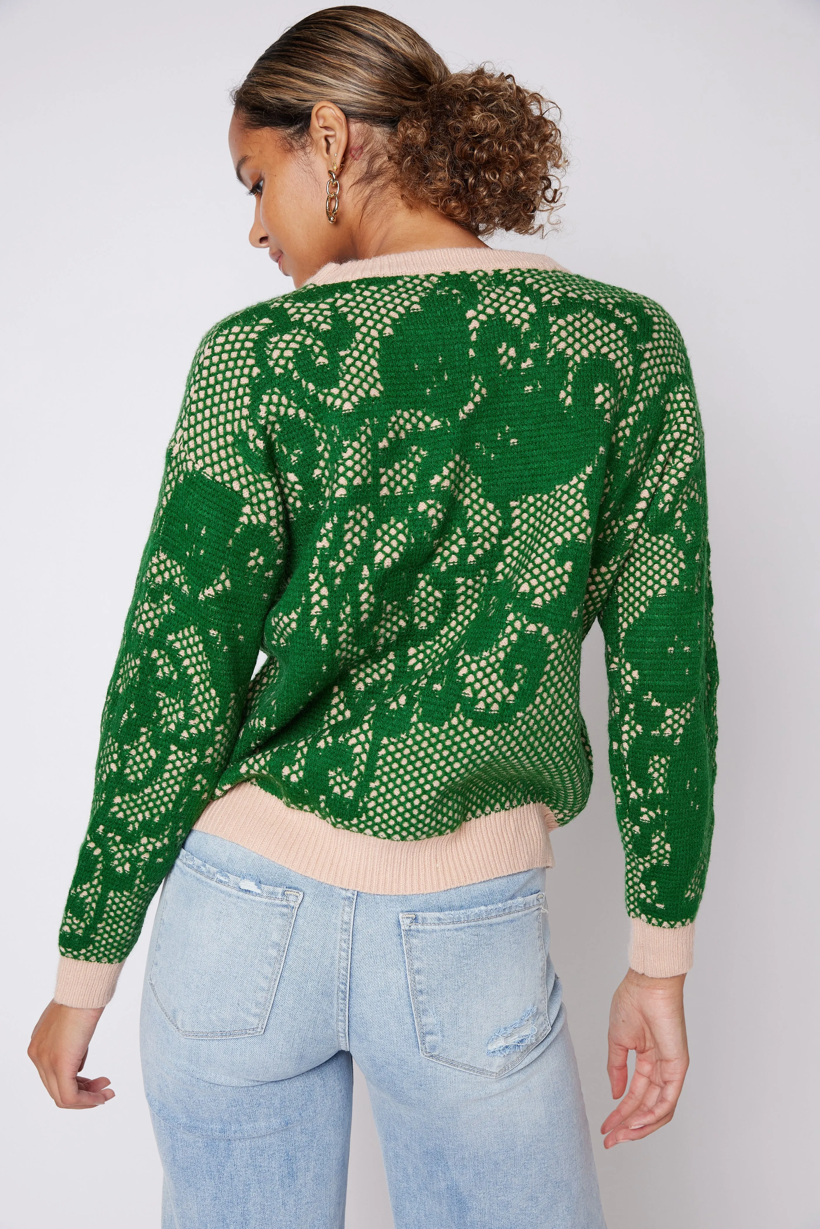 SALE - Michaela Lace Knit Pattern Sweater sold by fab'rik product image thumbnail 4