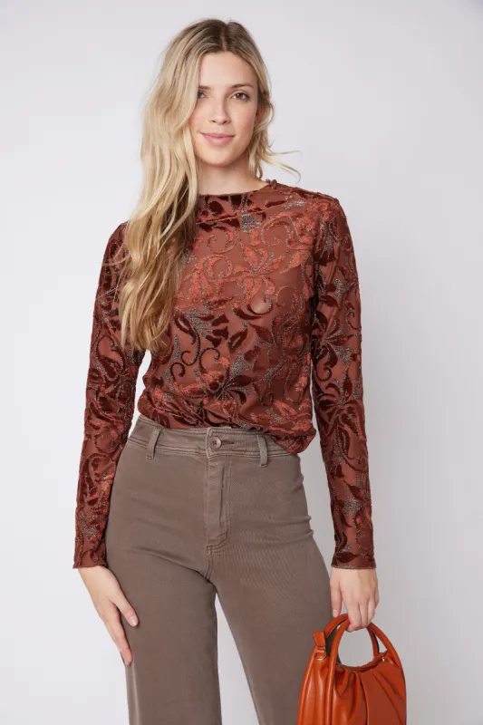 SALE - Clayton Metallic Detail Top sold by fab'rik