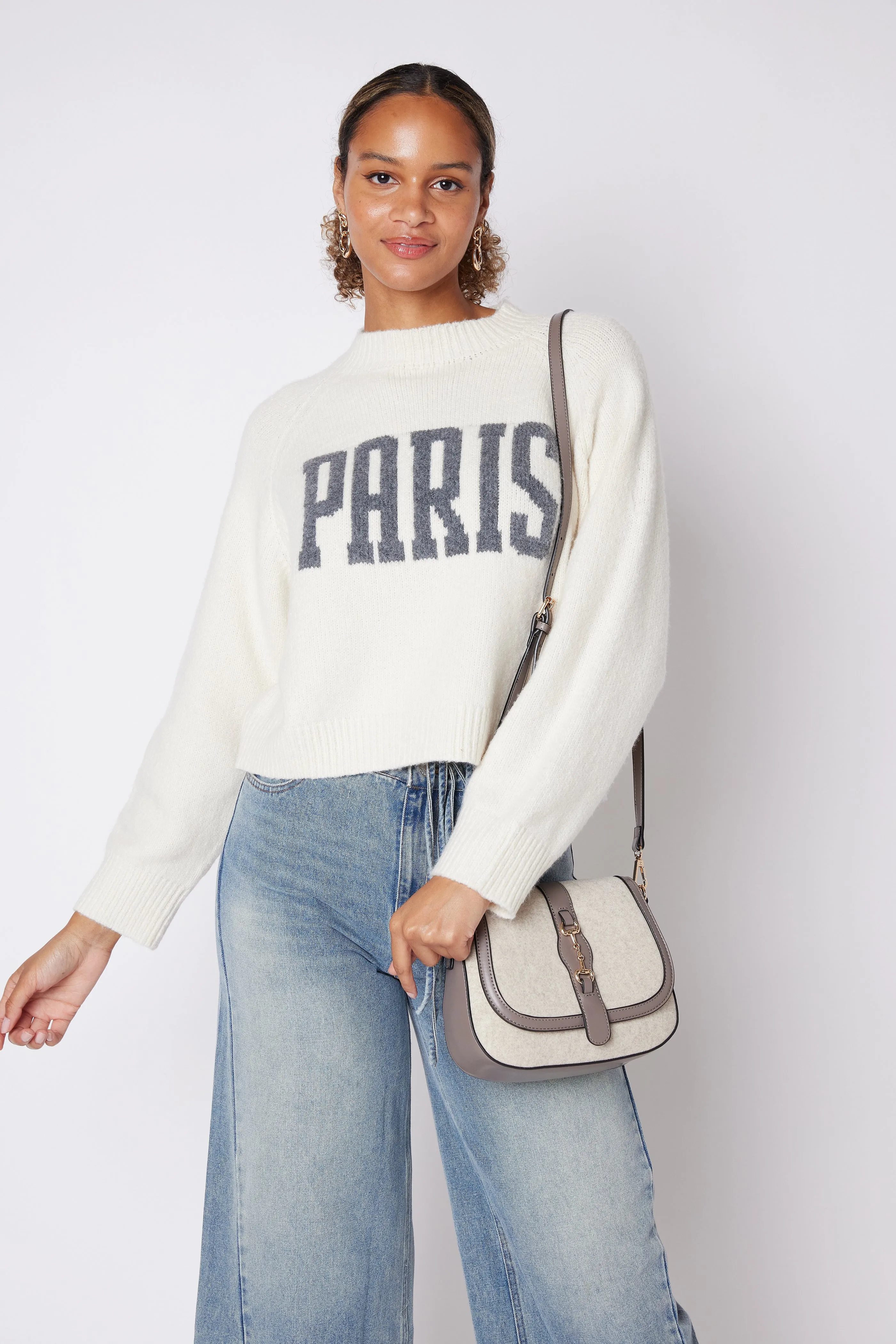 SALE - Brogan Letter Front Sweater sold by fab'rik