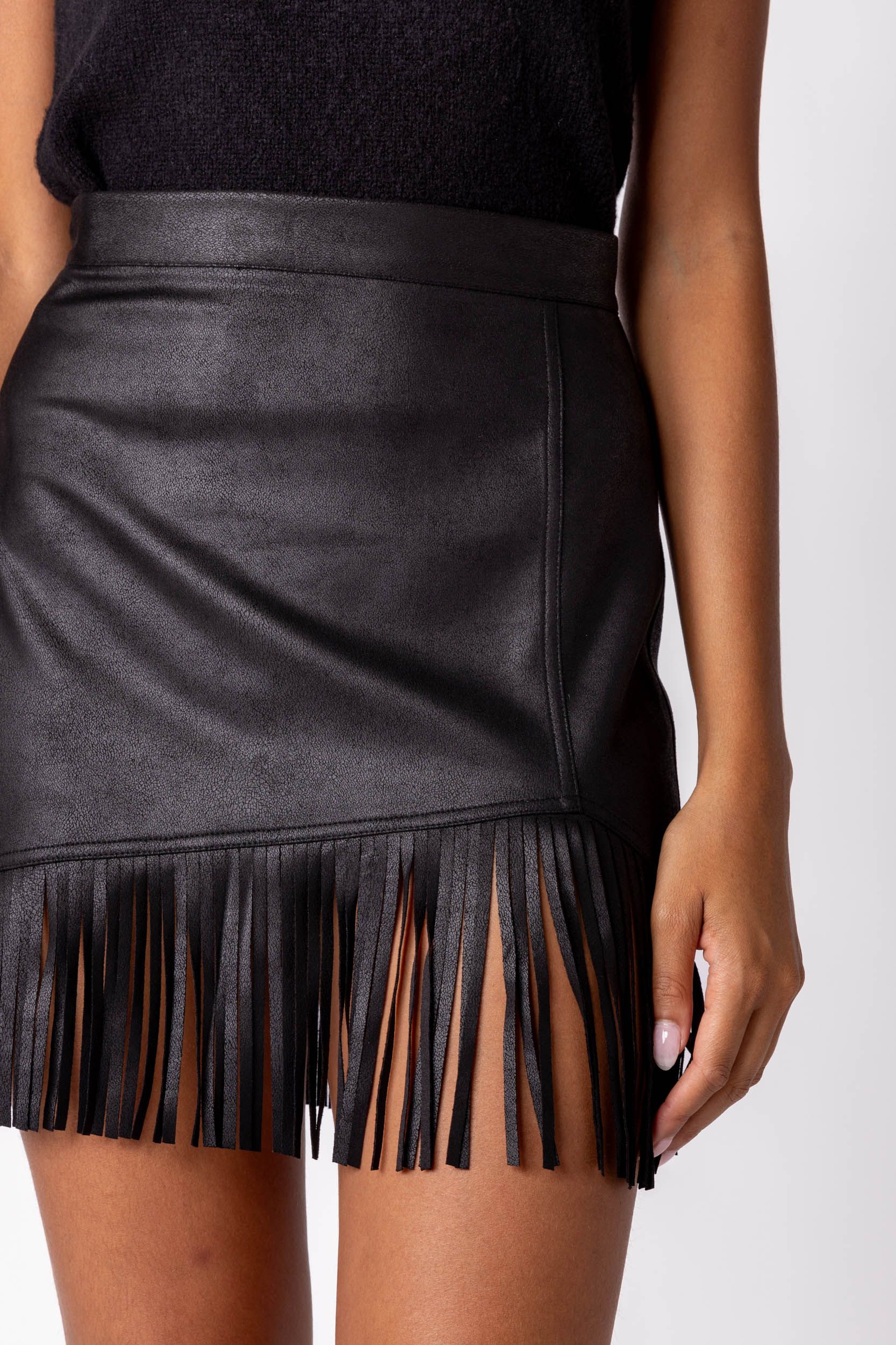 Lani Fringe Trim Mini Skirt sold by fab'rik product image thumbnail 2