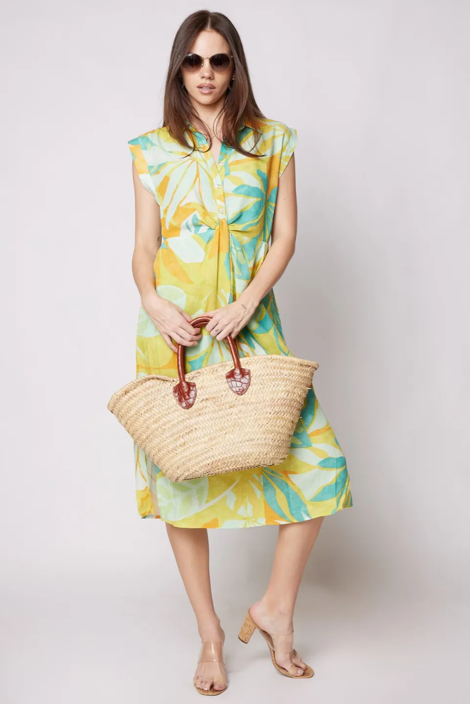 Aria Printed Short Sleeve Shirt Dress sold by fab'rik product image thumbnail 3