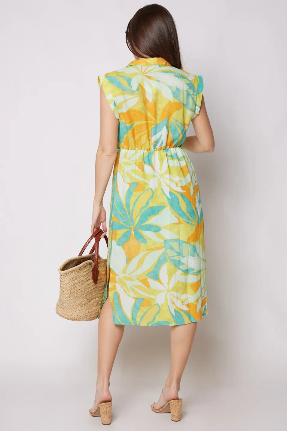 Aria Printed Short Sleeve Shirt Dress sold by fab'rik product image thumbnail 4