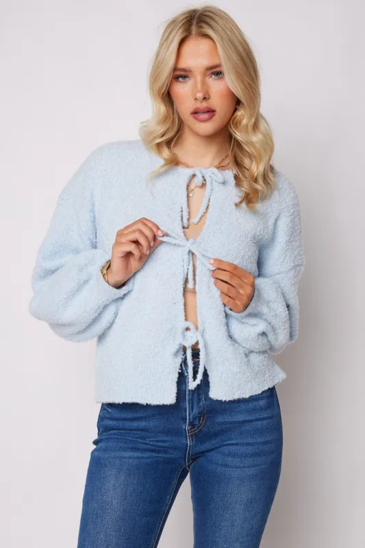 Kristen Front Tie Sweater sold by fab'rik