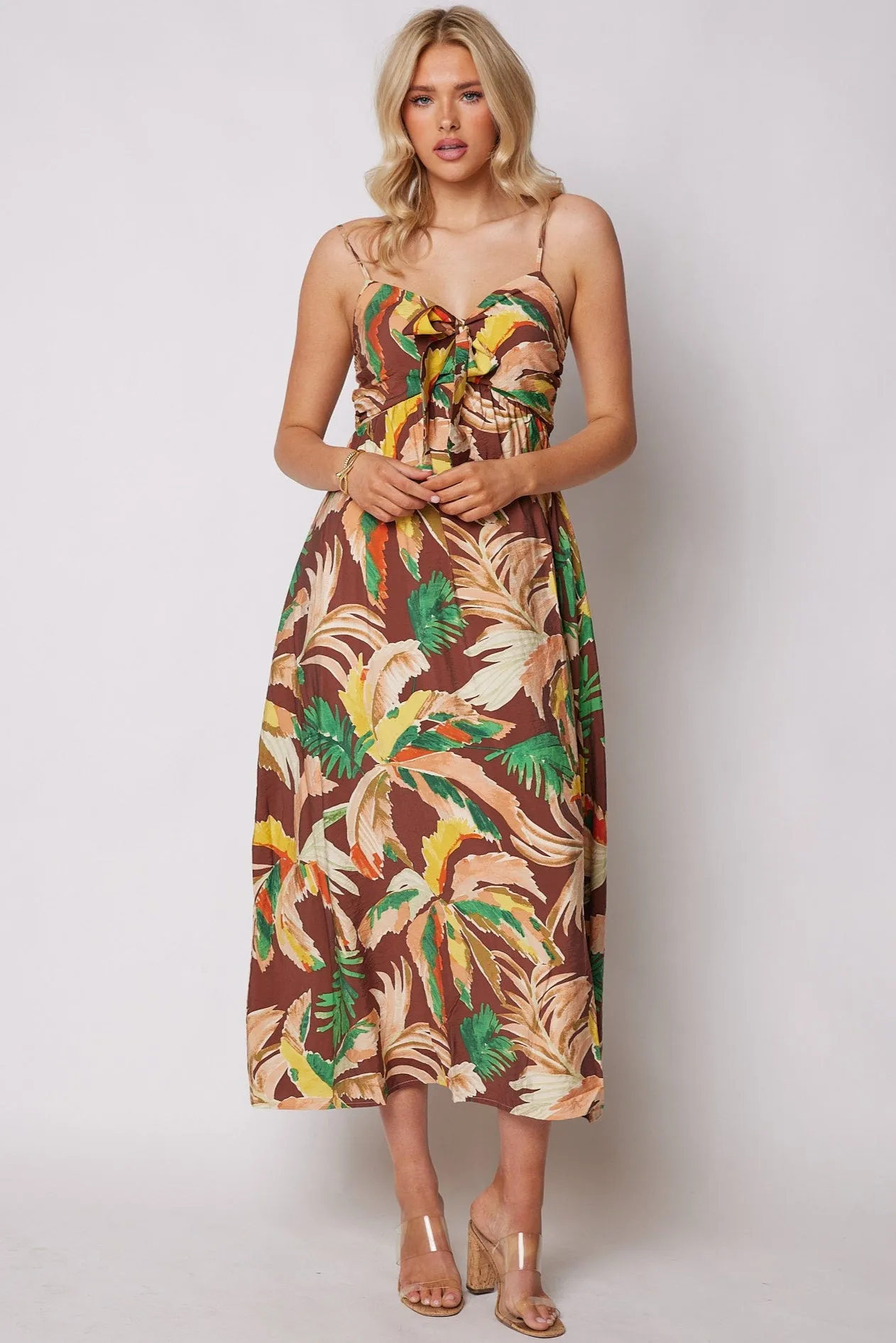 Hannah Printed Smocked Maxi Dress sold by fab'rik product image thumbnail 5