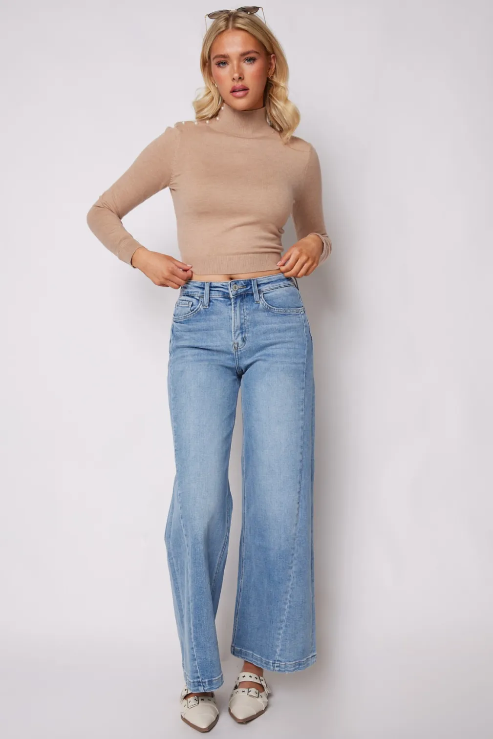SALE - Lacie High Rise Palazzo Jeans sold by fab'rik