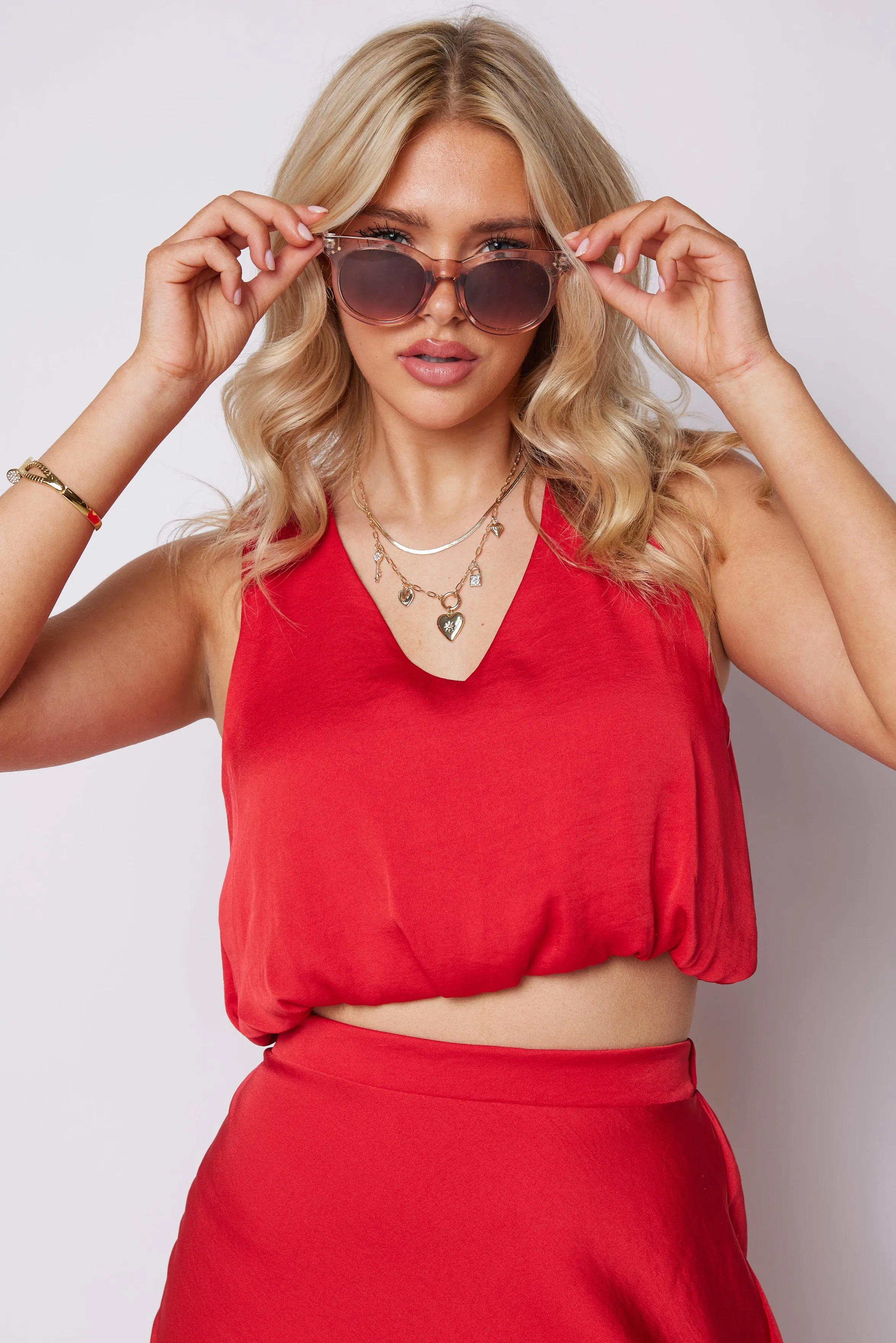 Maria Bubble Hem Crop Top sold by fab'rik product image thumbnail 2