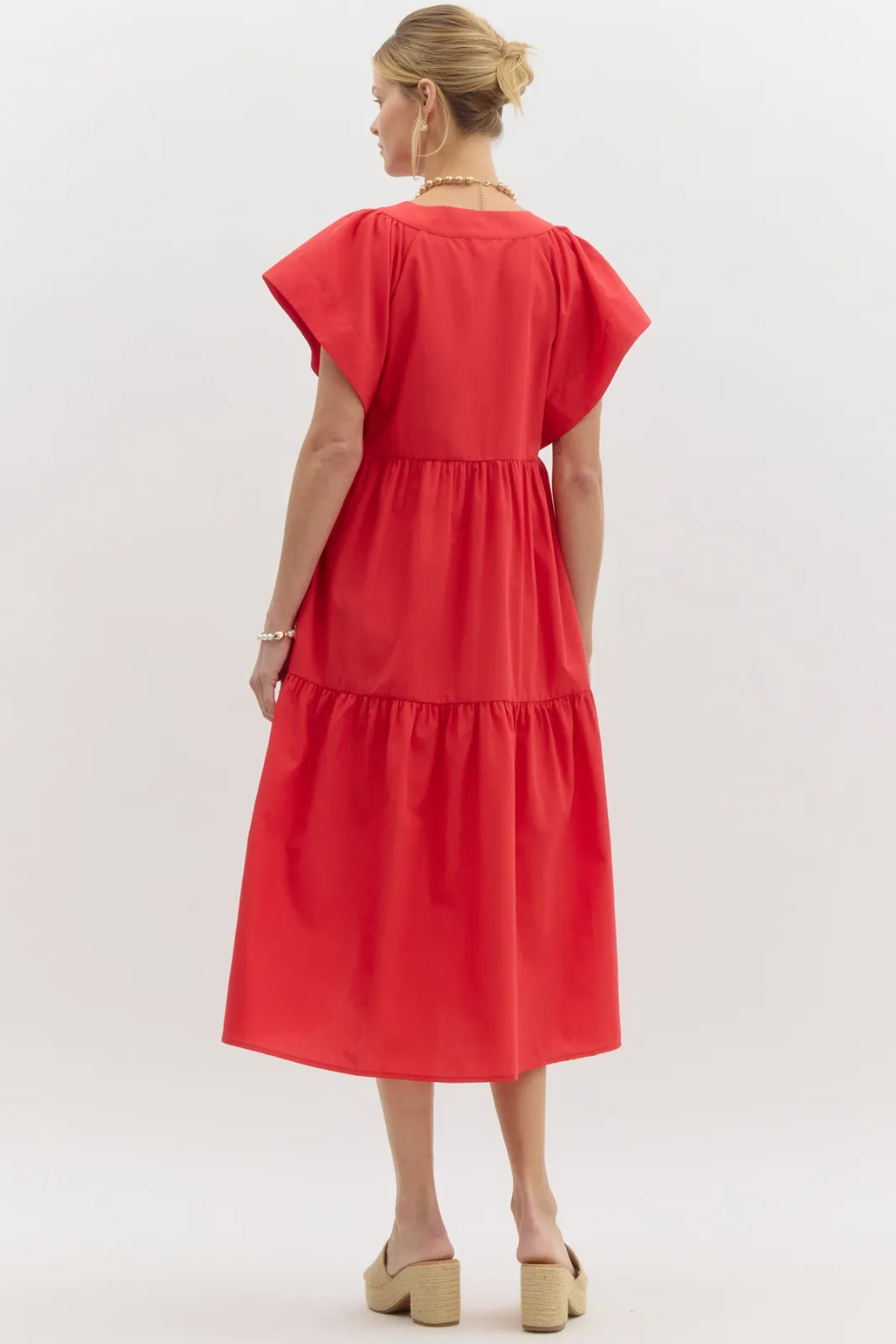 Rachel V Neck Midi Dress sold by fab'rik product image thumbnail 3