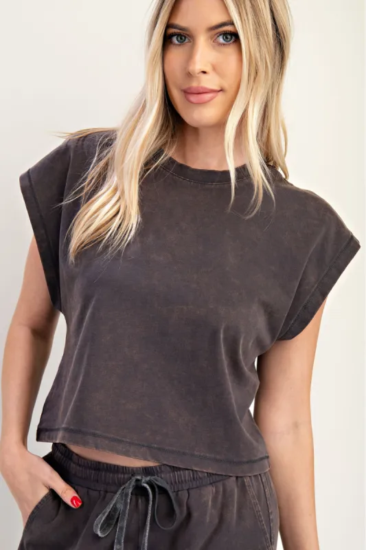 Abbey Round Neck Short Sleeve Tee sold by fab'rik