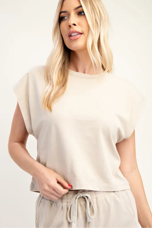 SALE - Abbey Round Neck Short Sleeve Tee sold by fab'rik