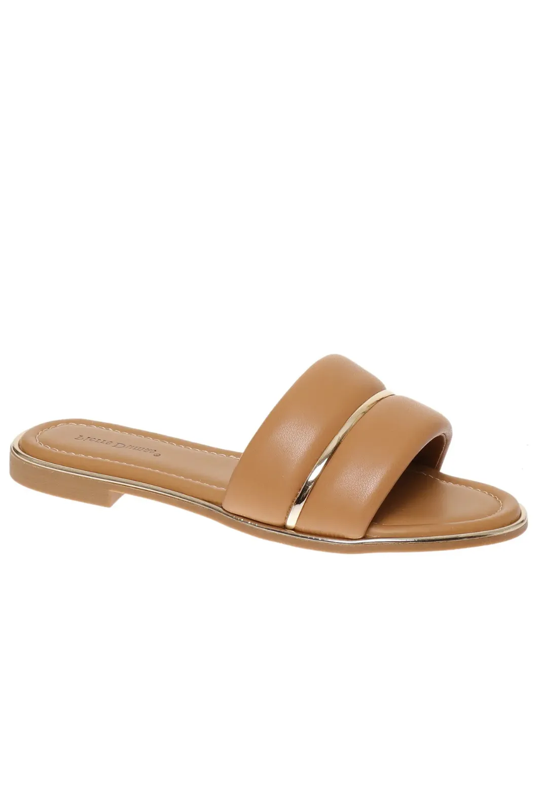 Carrie Gold Accent Slides sold by fab'rik