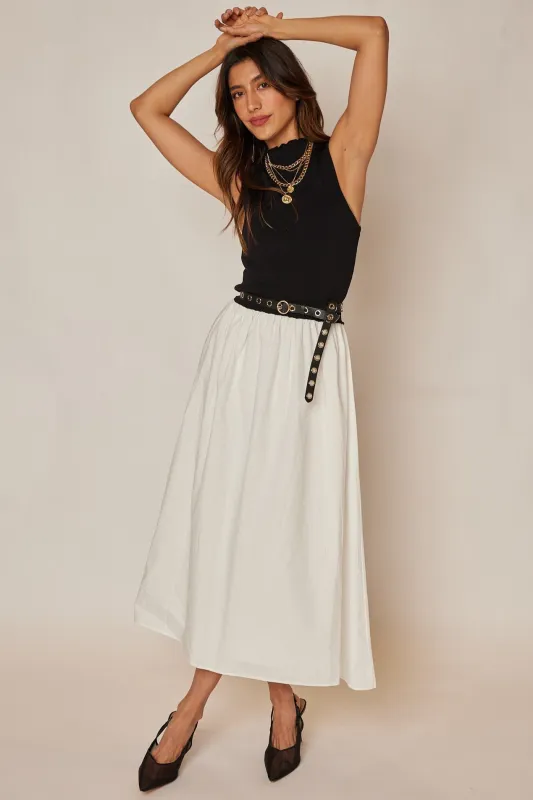 Cameron Sweater Cotton Poplin Dress sold by fab'rik