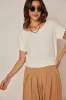 Miley Knitted Tee sold by fab'rik