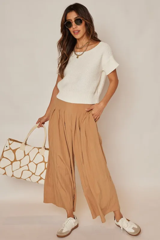 Lucy Loose Pleated Pants sold by fab'rik