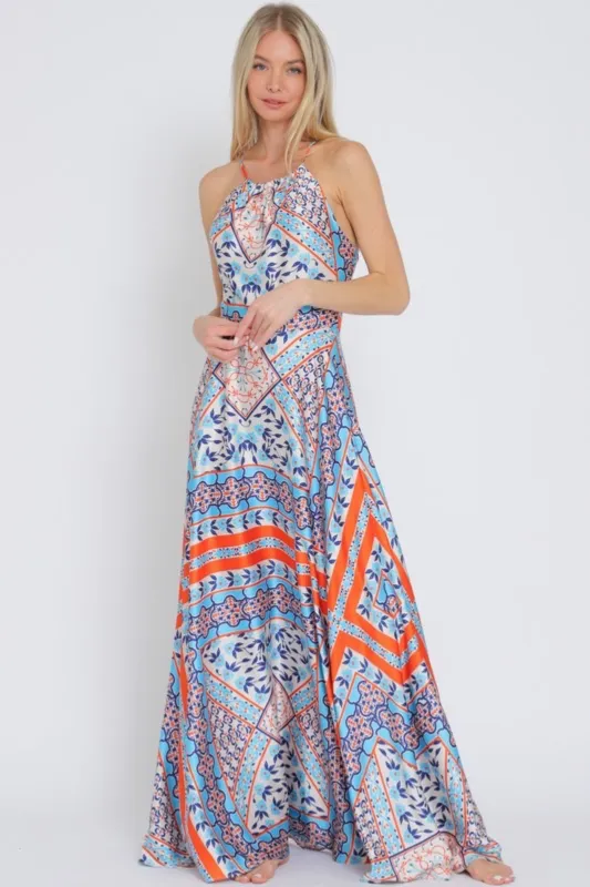 Abigail Halter Maxi Dress sold by fab'rik