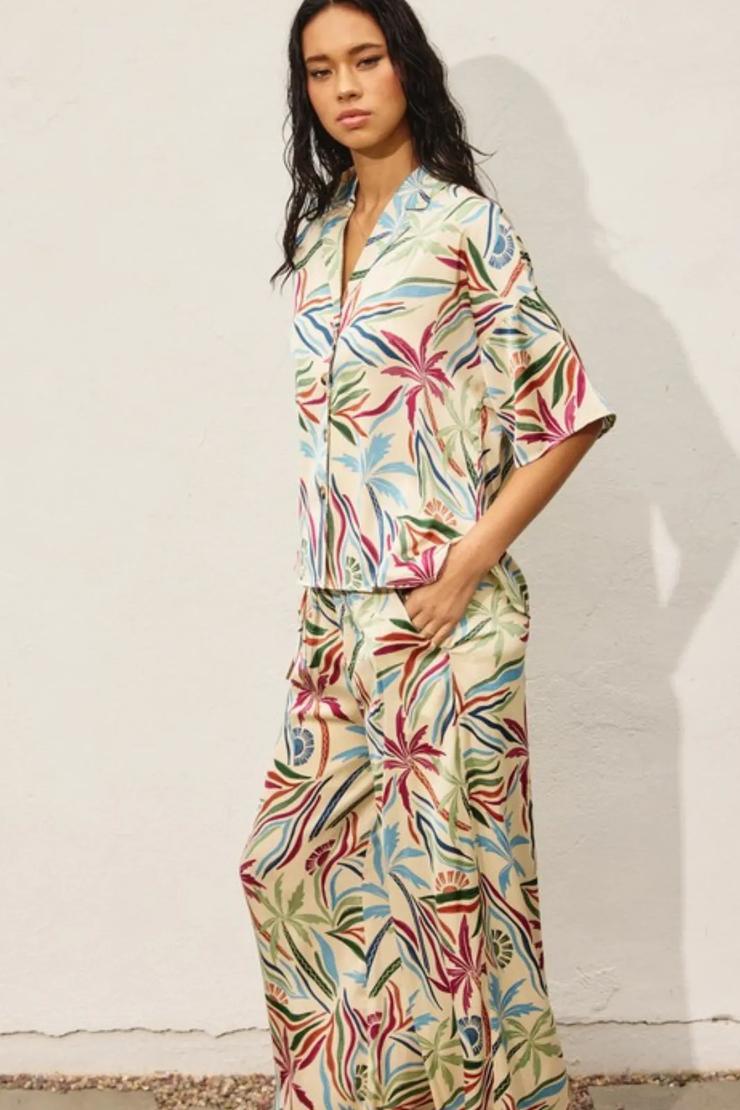 Jonah Printed Wide Leg Pants sold by fab'rik product image thumbnail 3