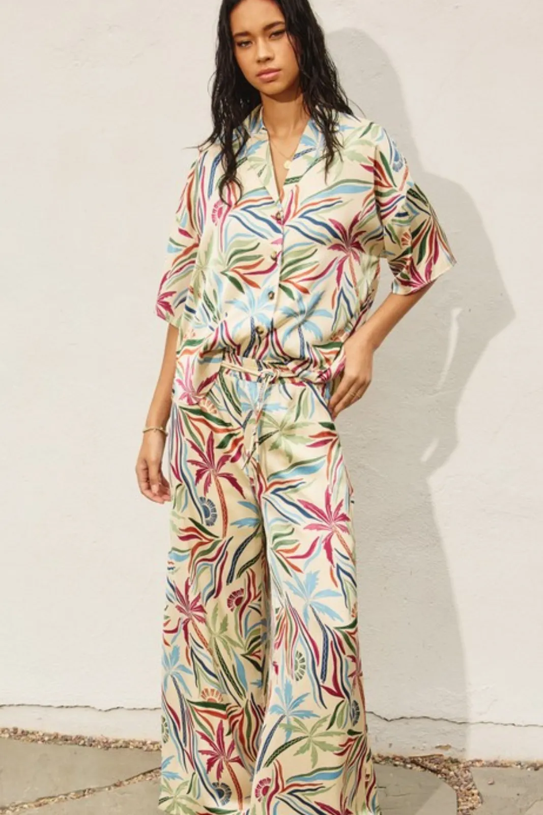 Jonah Printed Wide Leg Pants sold by fab'rik