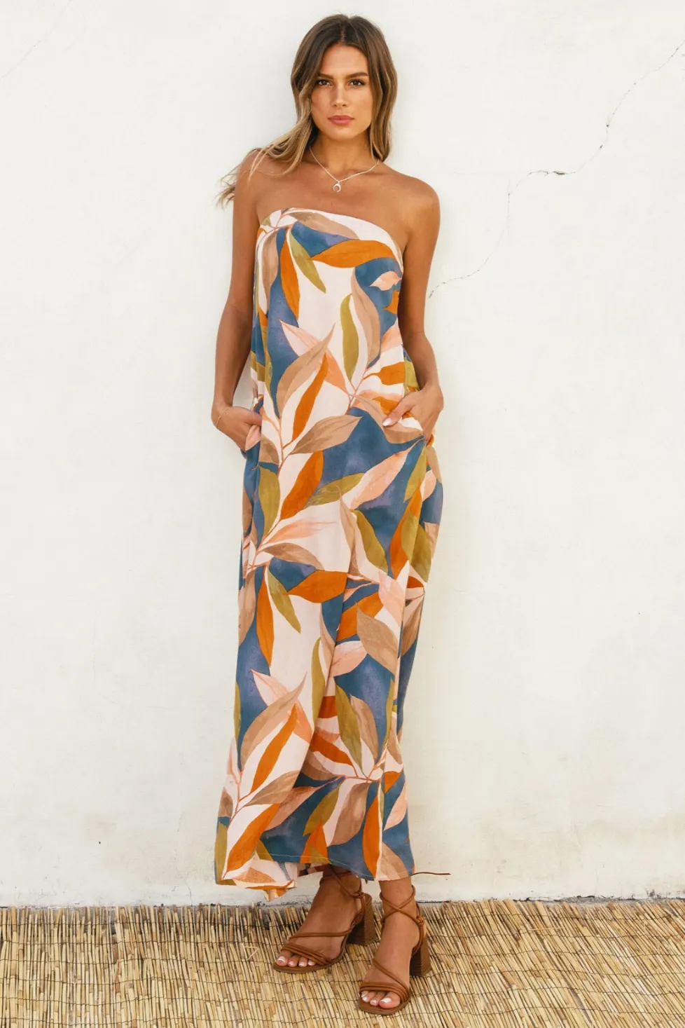 Jameson Printed Maxi Dress sold by fab'rik