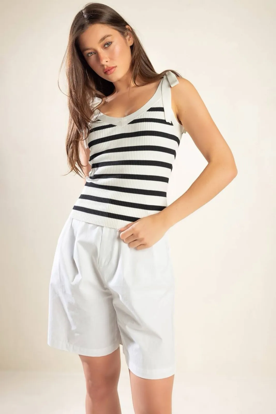 Heather Striped Tank Top sold by fab'rik