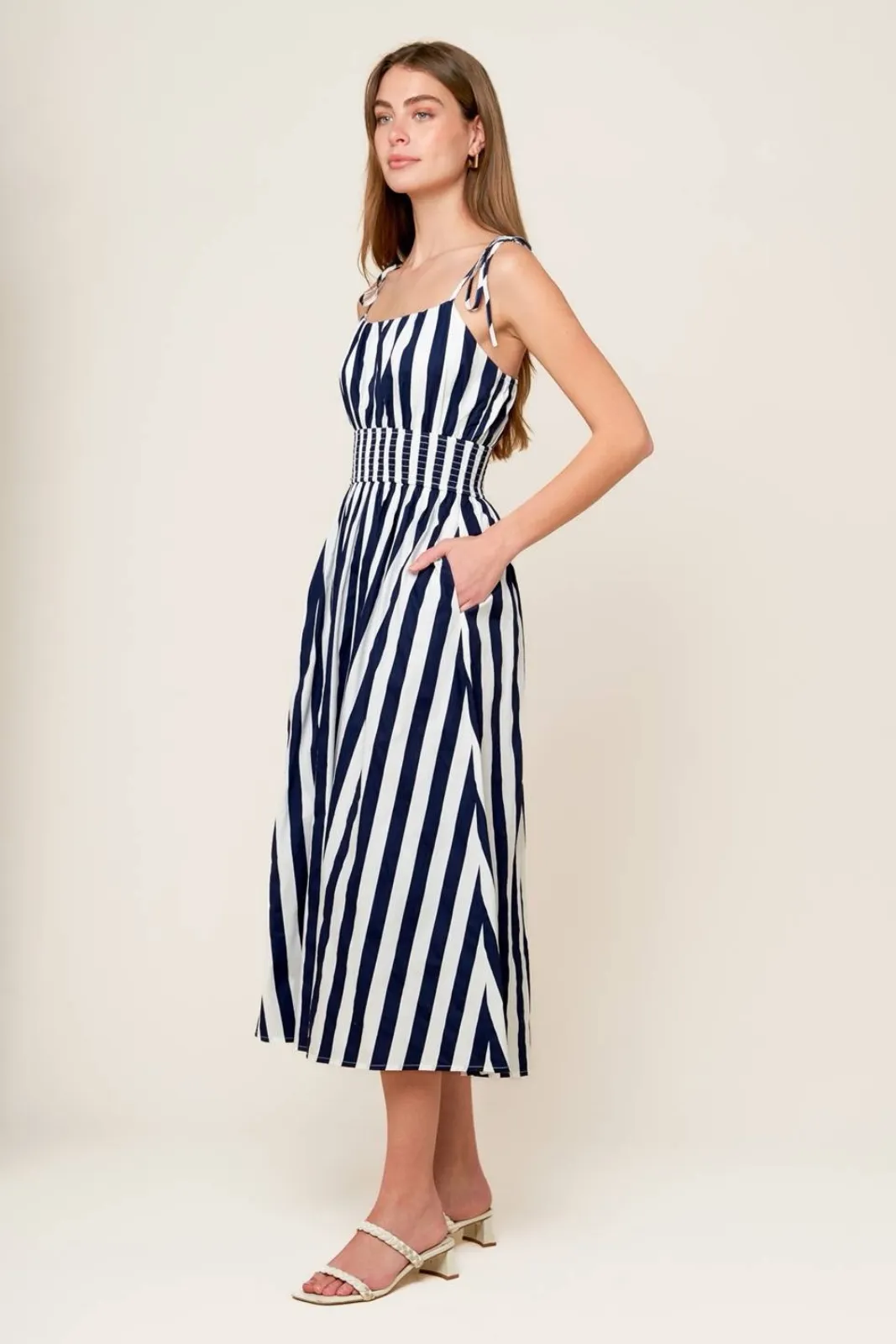 Bennet Striped Midi Dress sold by fab'rik product image thumbnail 3